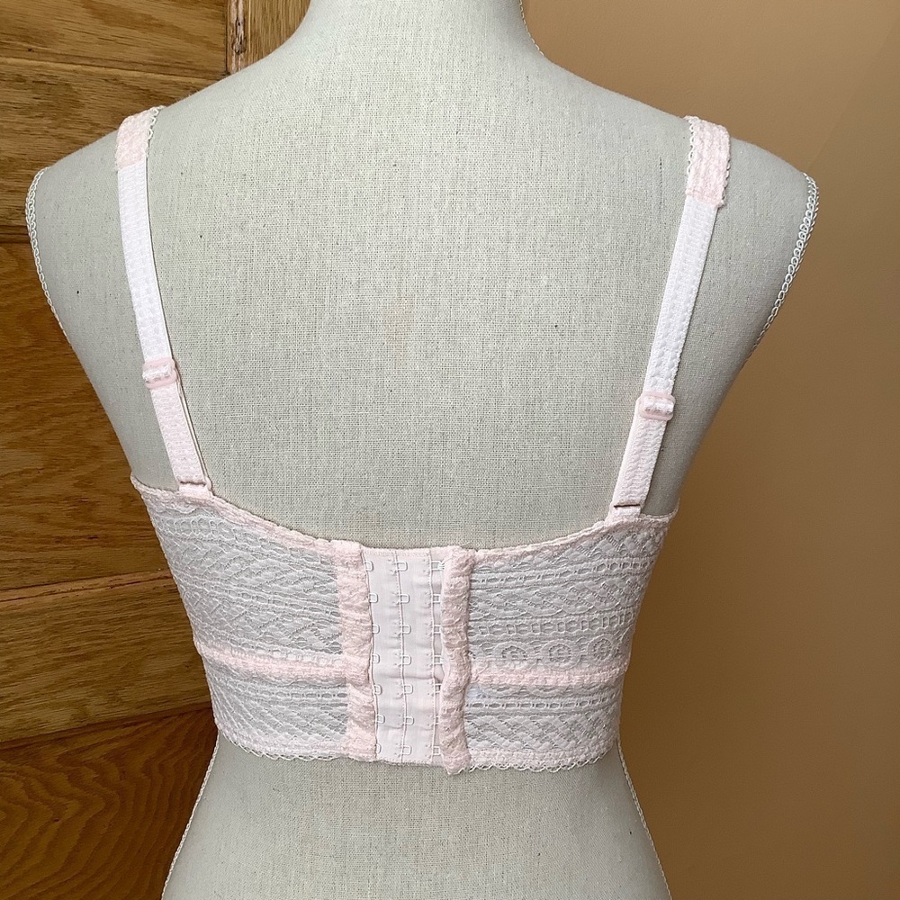 PRIMA DONNA Montara Wireless Lace Longline Bra 32D Crystal Pink Bralette - Picture 7 of 12